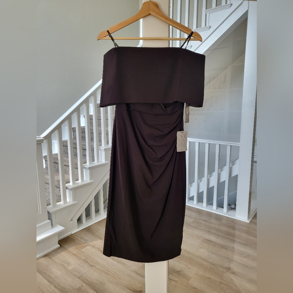 Elegant Black Off Shoulder/ Strapless Dress